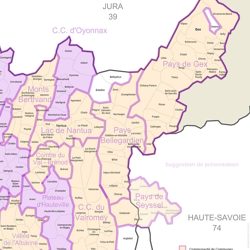 Communaut�s de communes des  Pays de la Loire