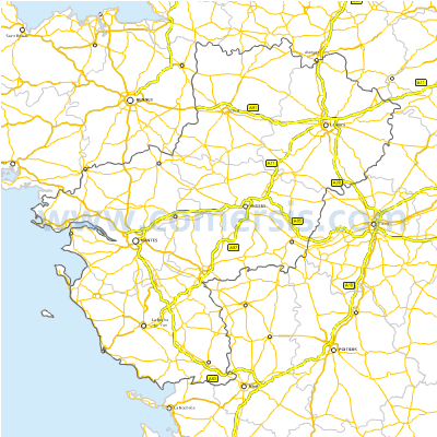 Routes des  Pays de la Loire
